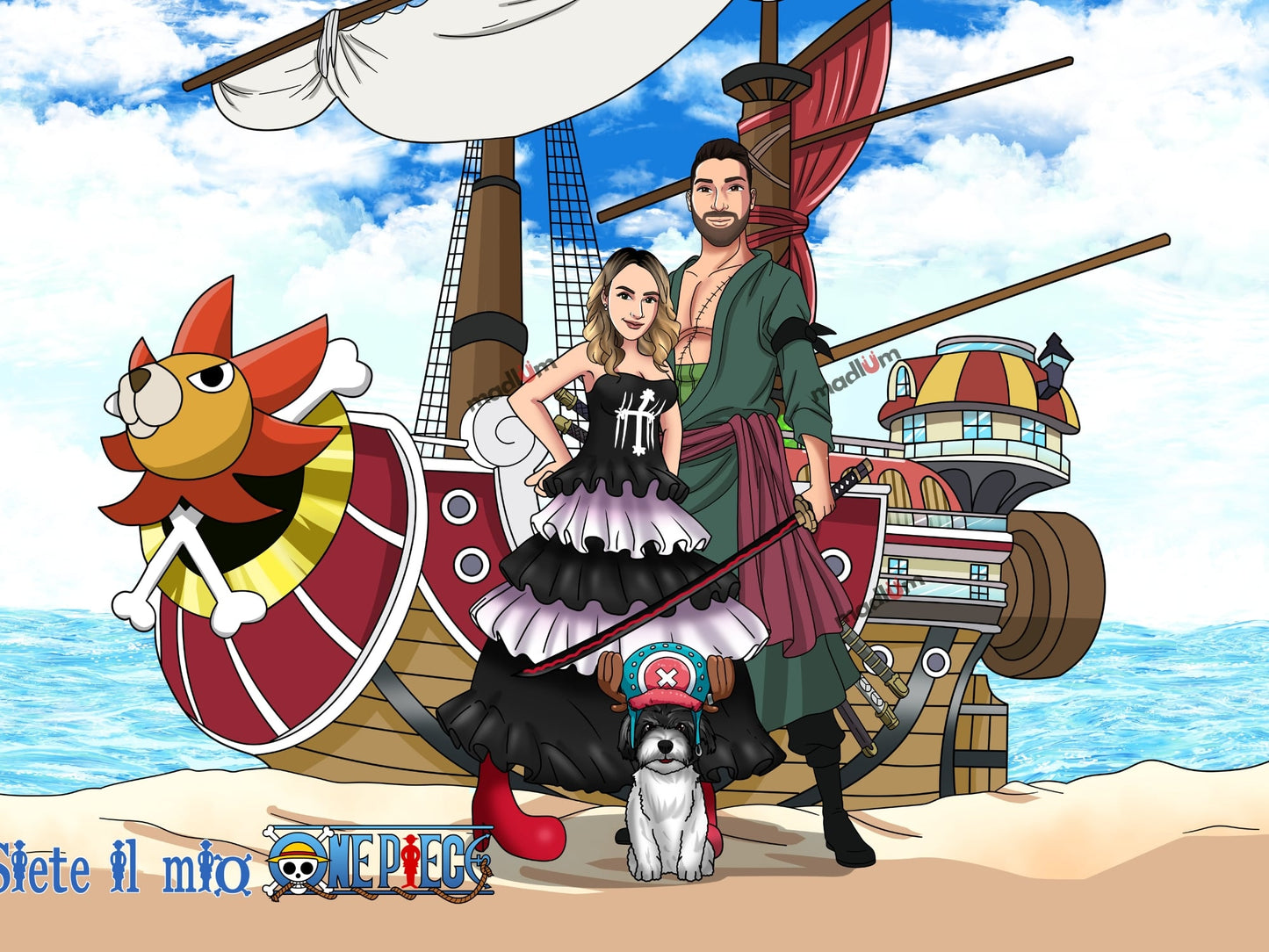 Aangepast One Piece Volledig Lichaam Portret