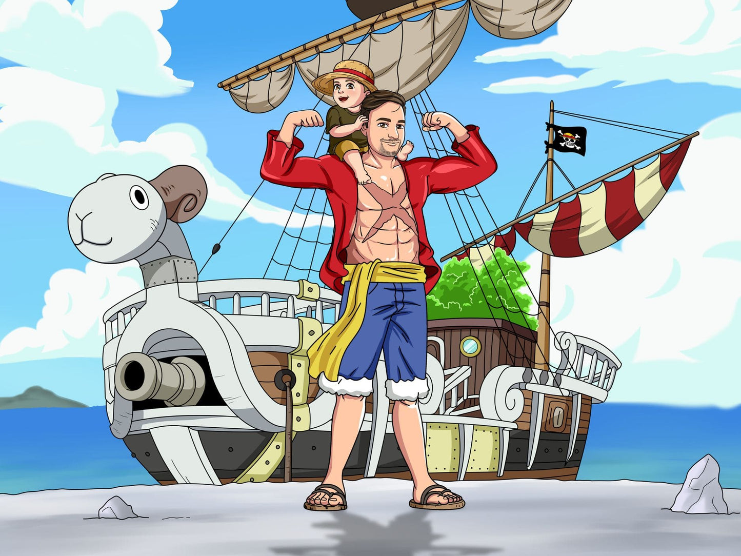 Aangepast One Piece Volledig Lichaam Portret