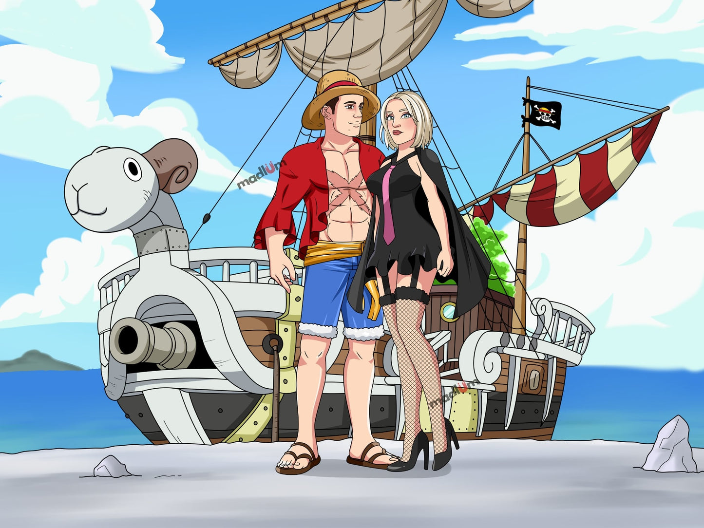 Aangepast One Piece Volledig Lichaam Portret