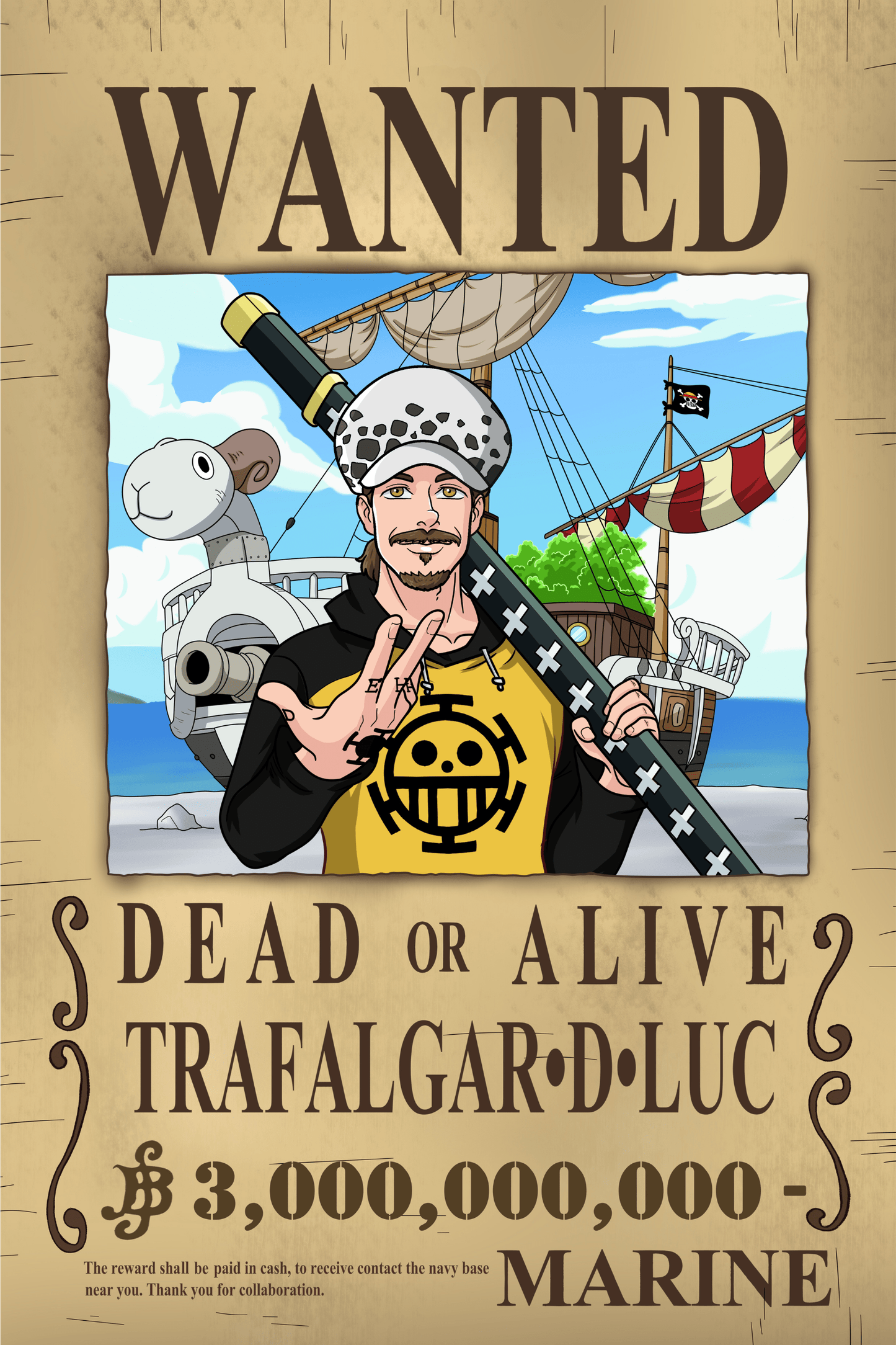 Aangepast Portret One Piece