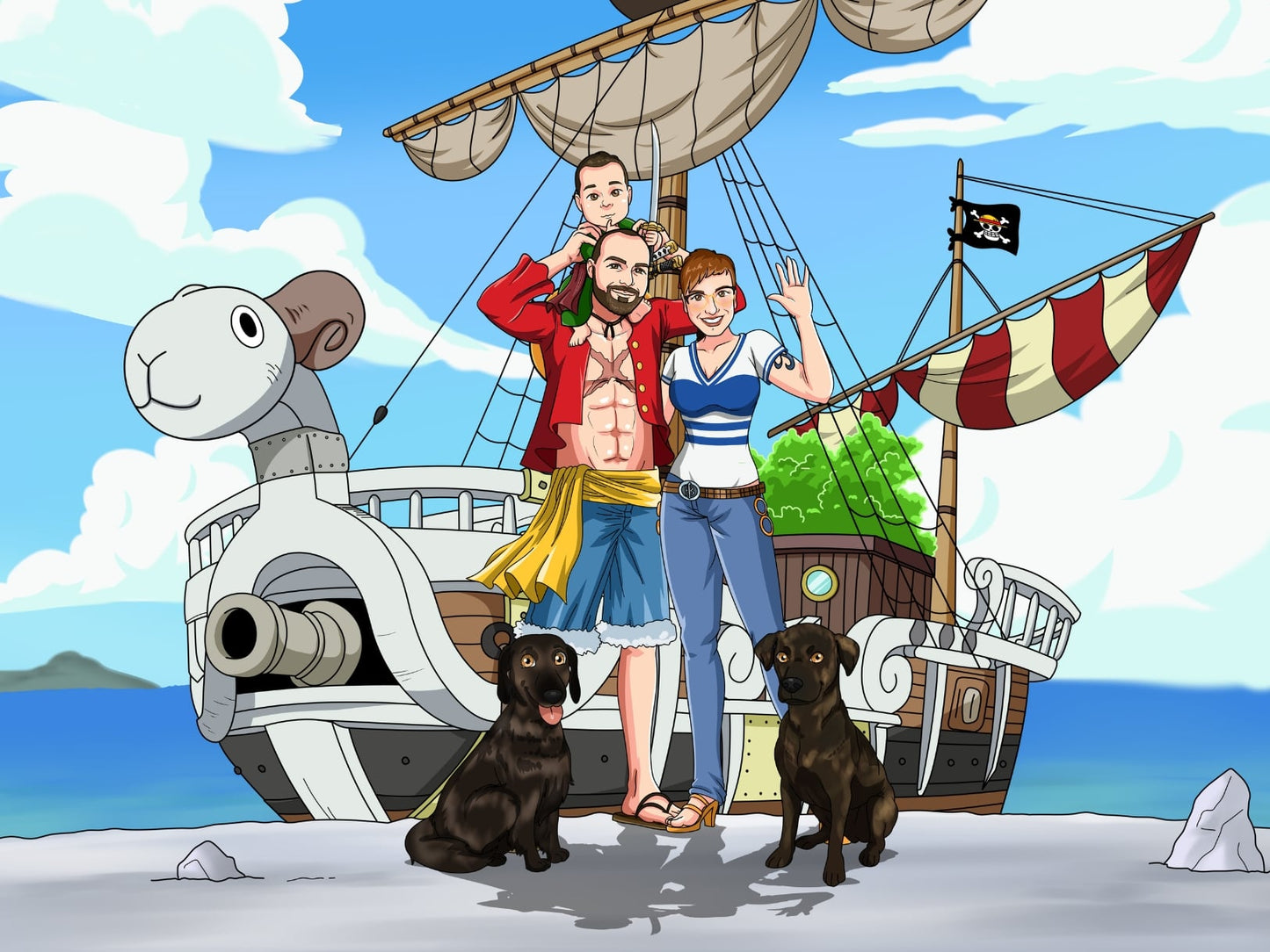 Aangepast One Piece Volledig Lichaam Portret