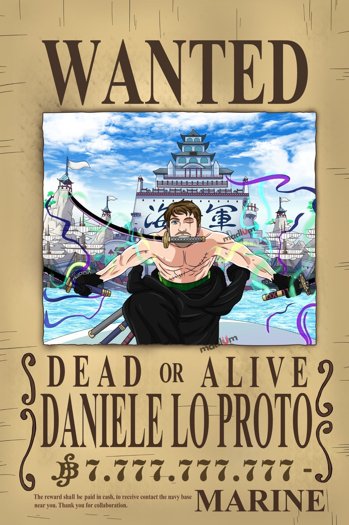 Aangepast Portret One Piece