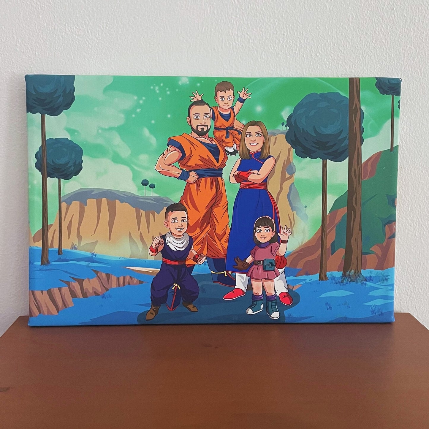 Aangepast Portret Wordt Super Saiyan