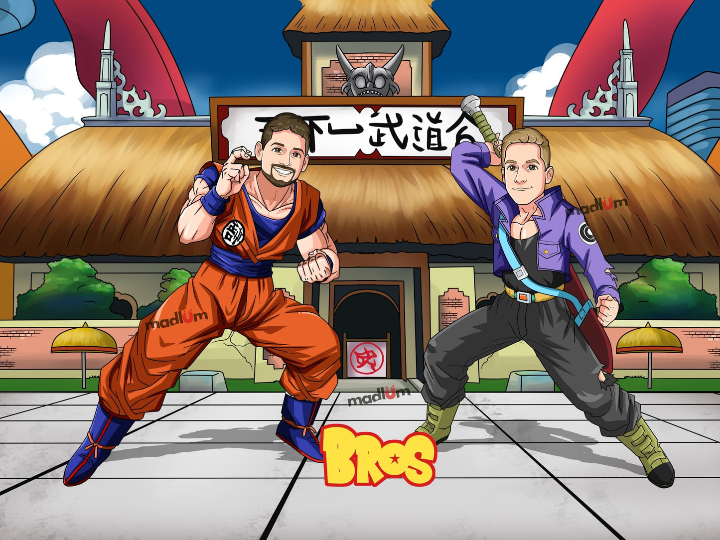 Aangepast Portret Wordt Super Saiyan