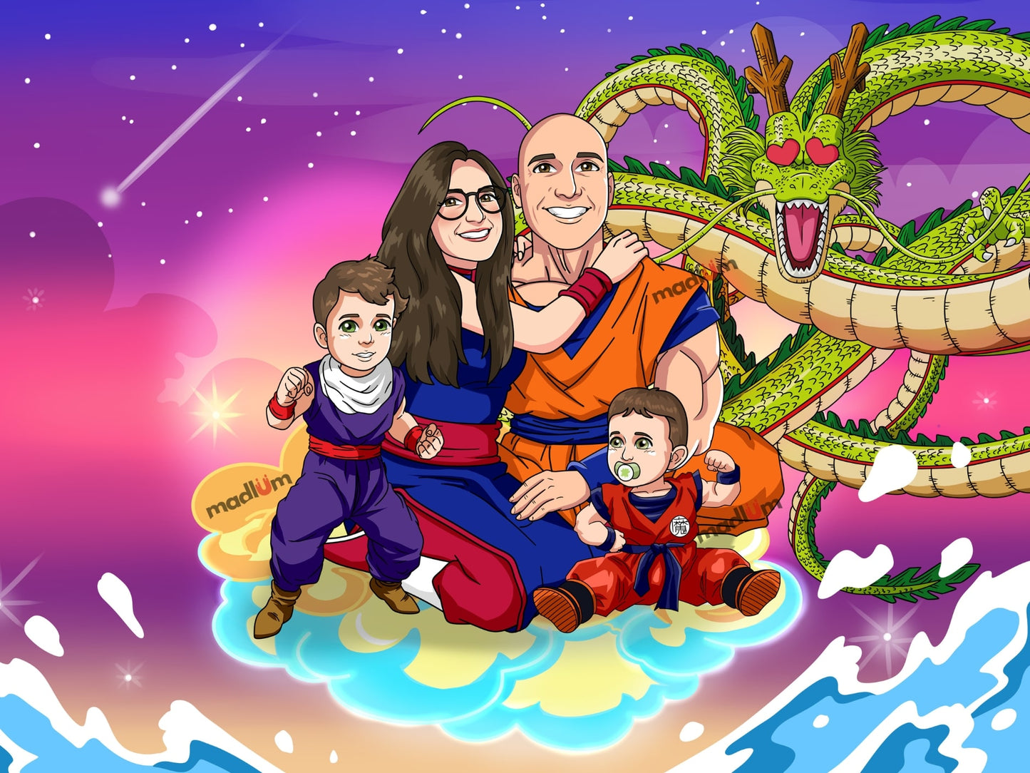 Aangepast Portret Wordt Super Saiyan