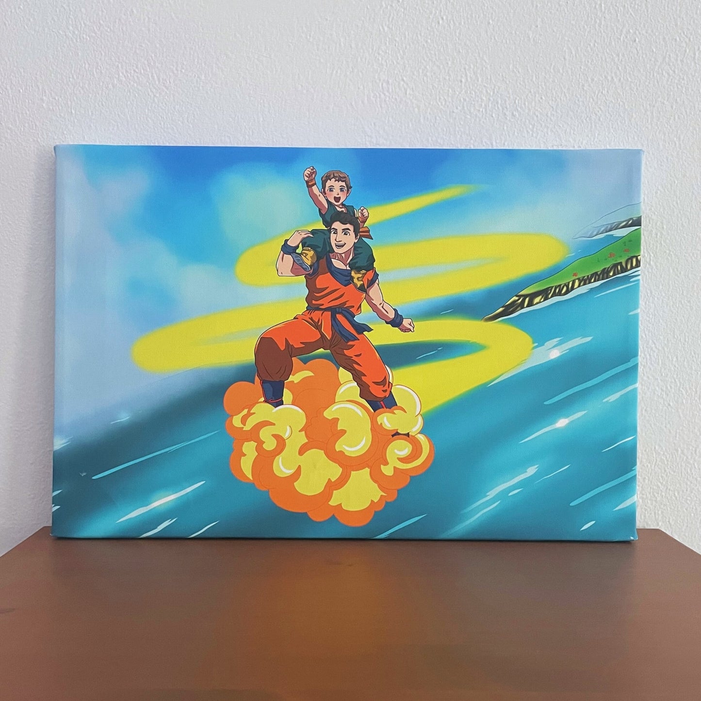 Aangepast Portret Wordt Super Saiyan