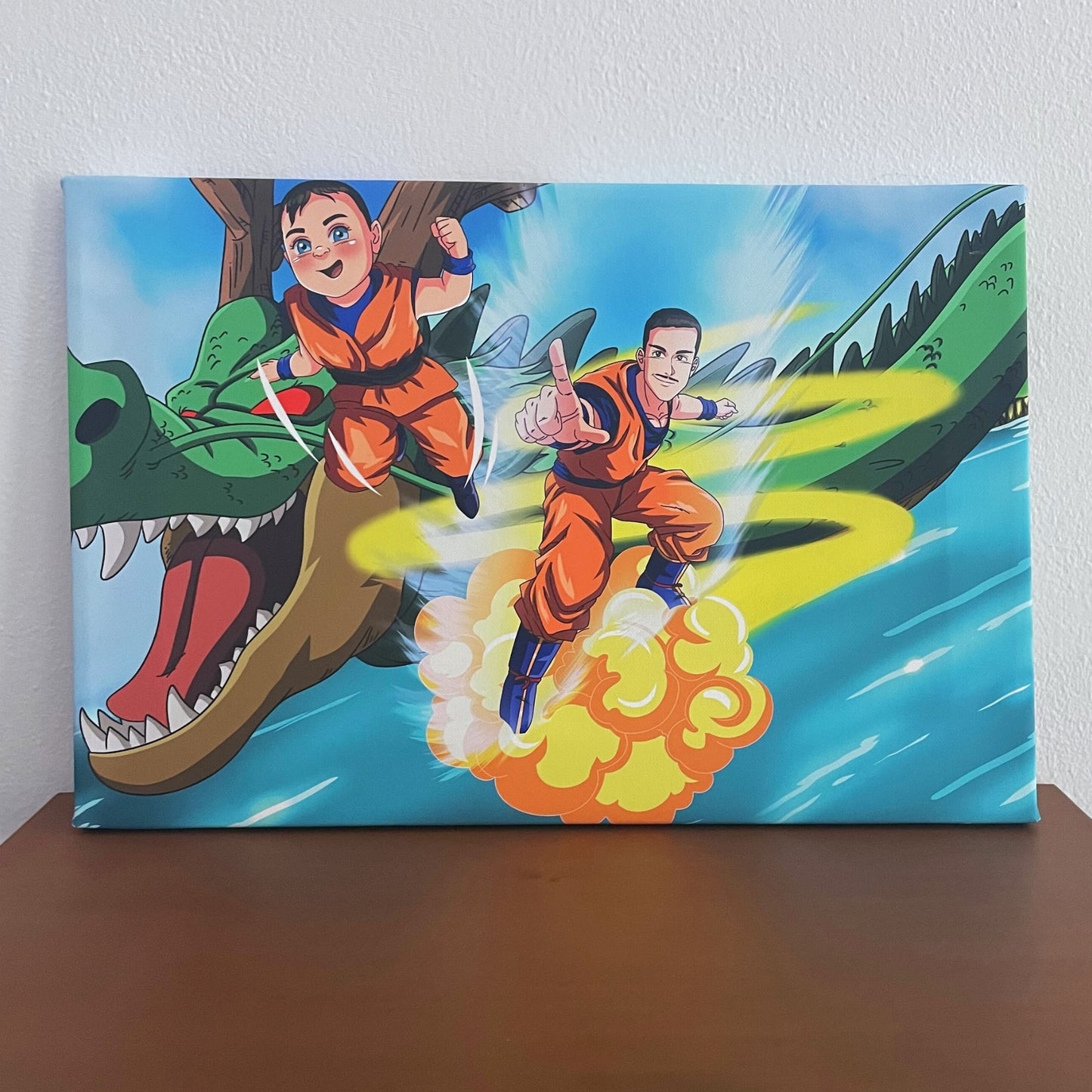 Aangepast Portret Wordt Super Saiyan