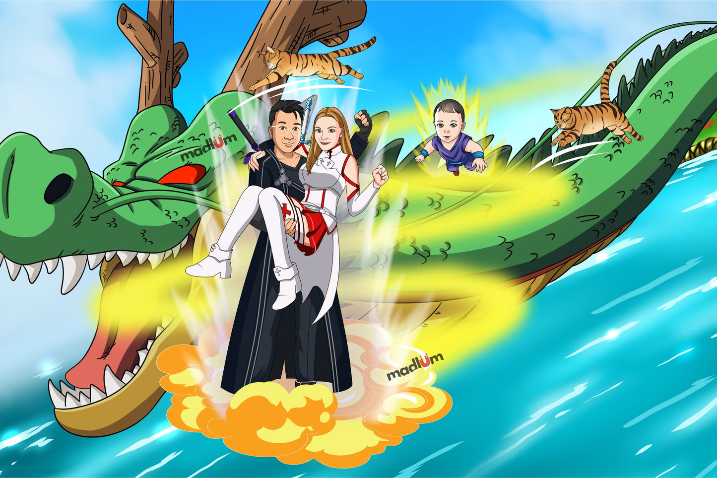 Portrait personnalisé One Piece corps entier