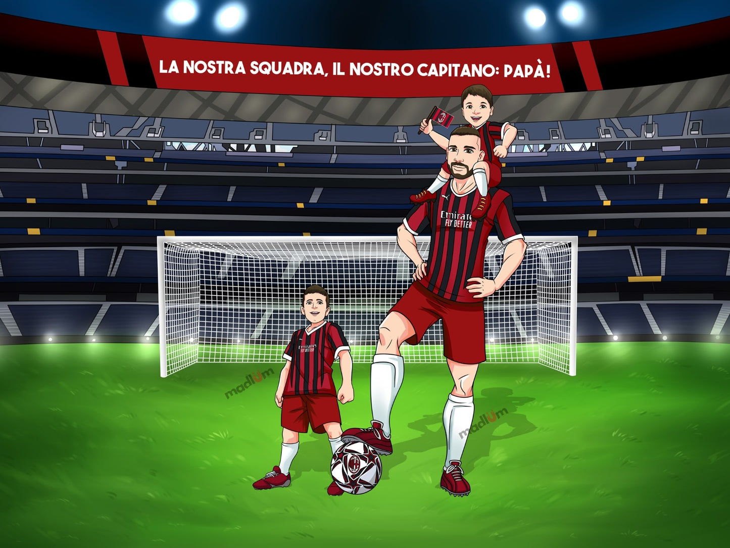 Ritratto Personalizzato: Leggende del Calcio