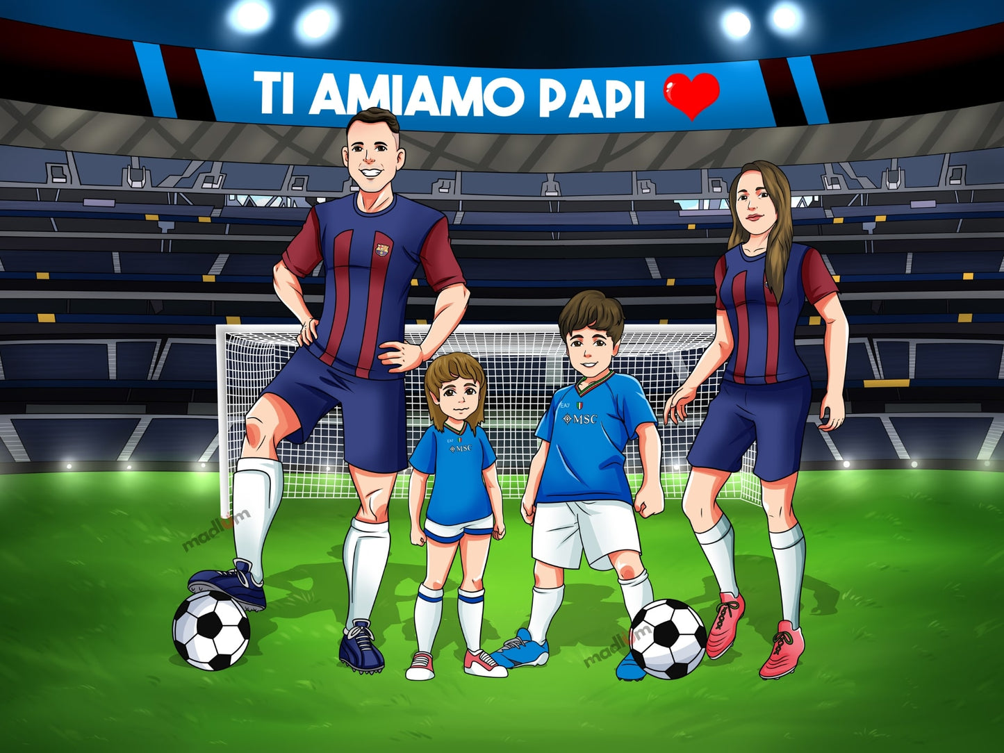 Ritratto Personalizzato: Leggende del Calcio