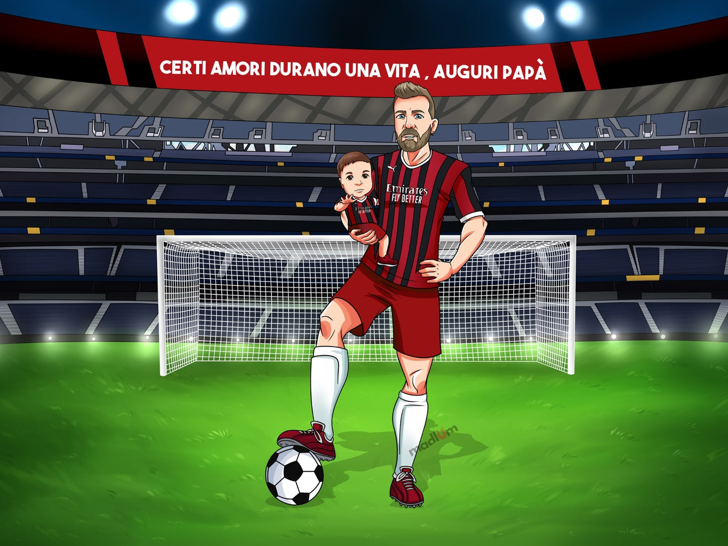 Ritratto Personalizzato: Leggende del Calcio