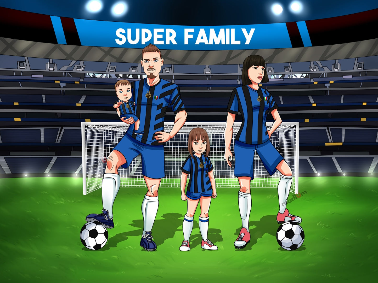 Ritratto Personalizzato: Leggende del Calcio