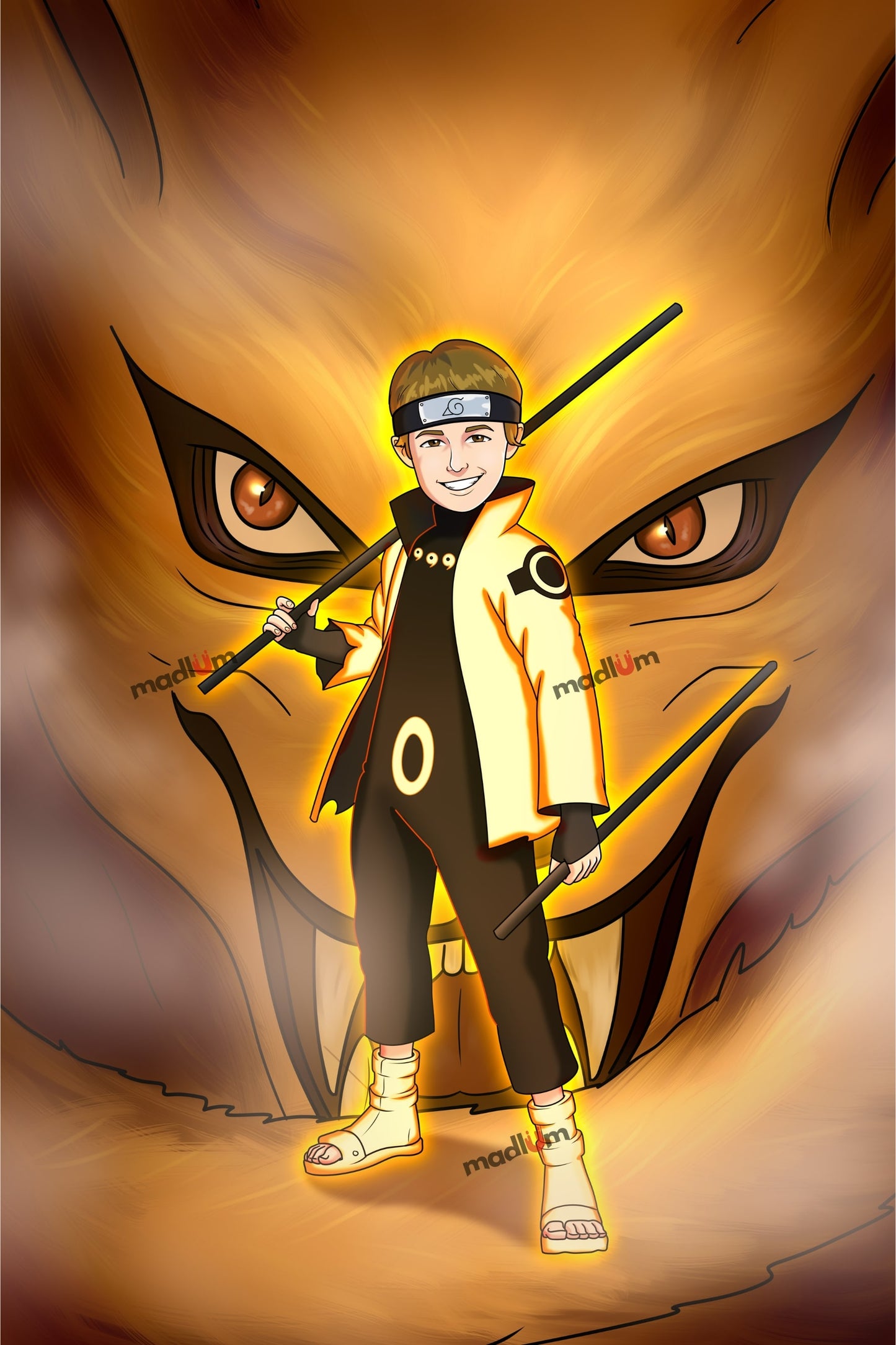 Ritratto Personalizzato Diventa un Ninja