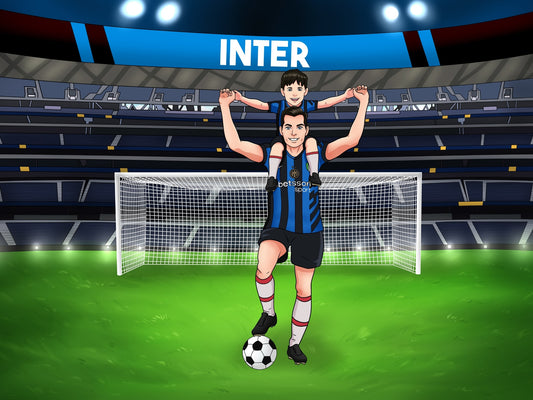 Ritratto Personalizzato: Leggende del Calcio