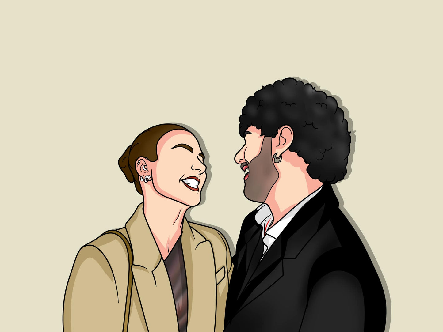 Illustration personnalisée portrait sans visage