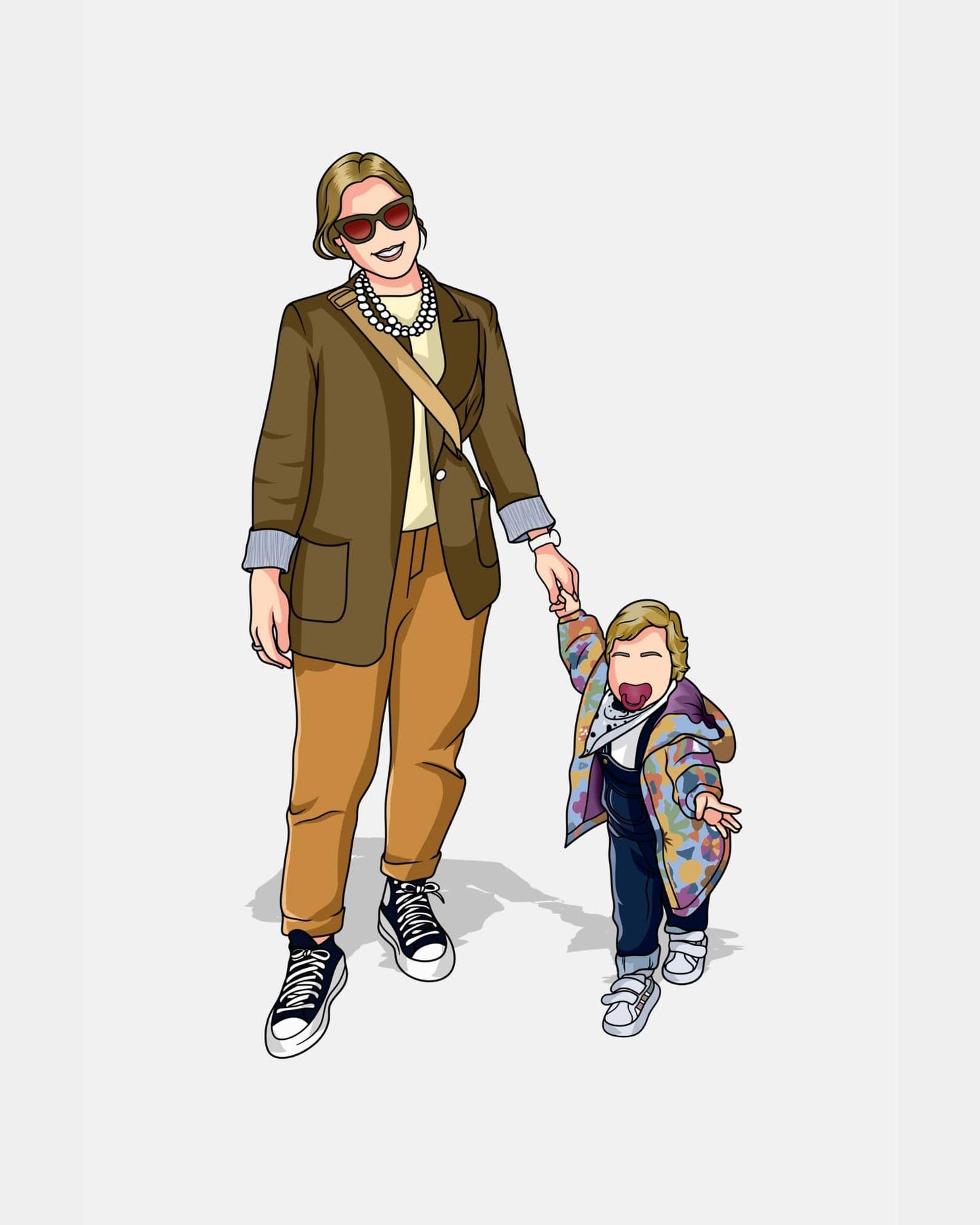 Illustration personnalisée portrait sans visage