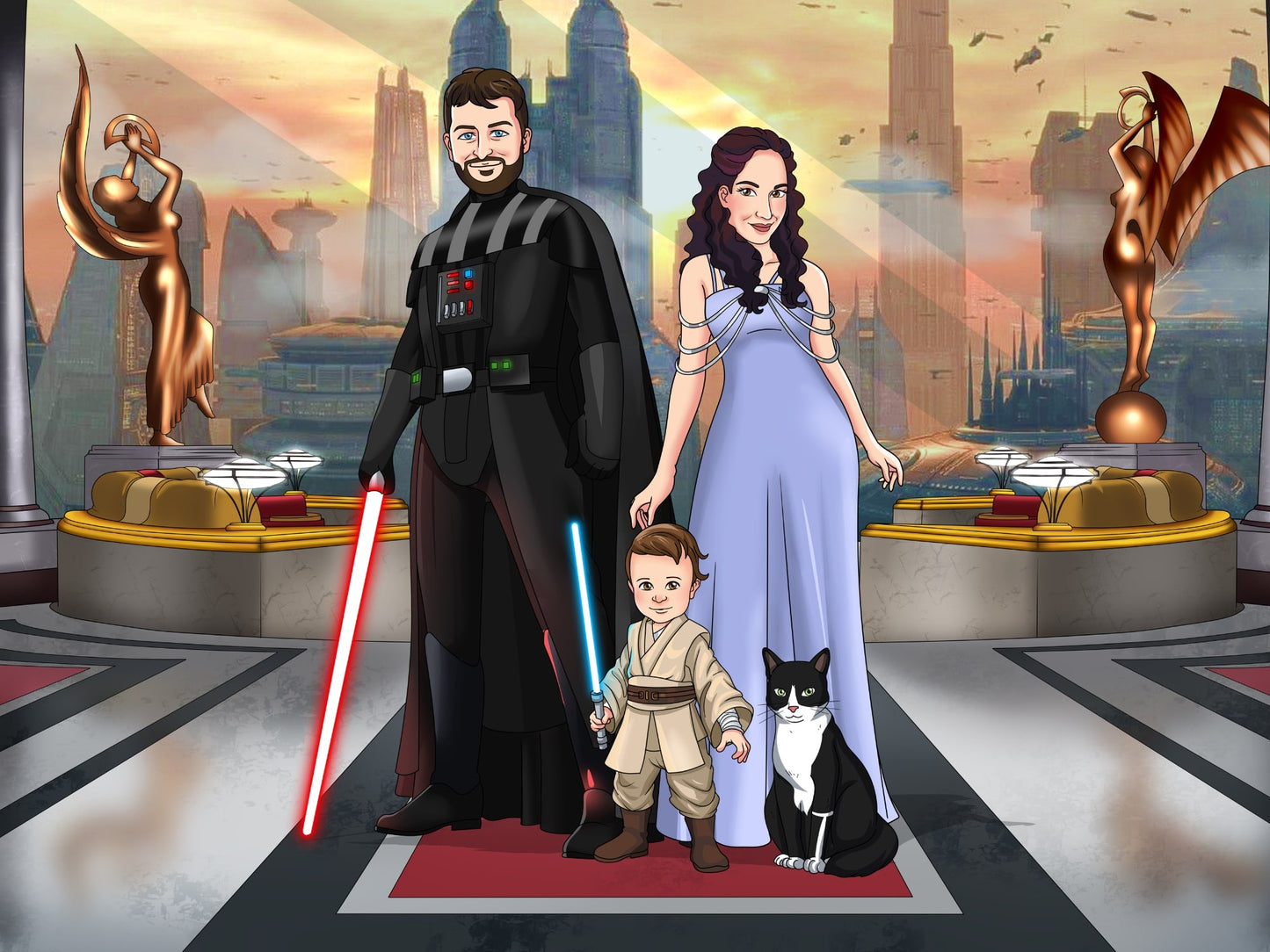 Portrait Personnalisé Devenez un Jedi