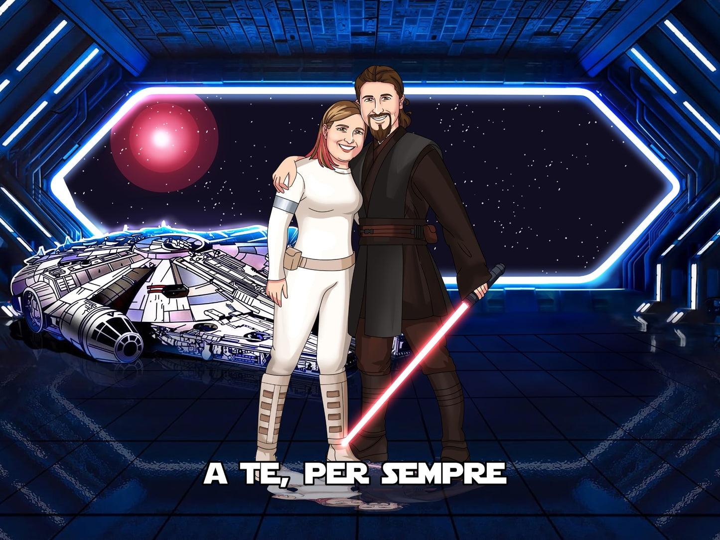 Portrait Personnalisé Devenez un Jedi