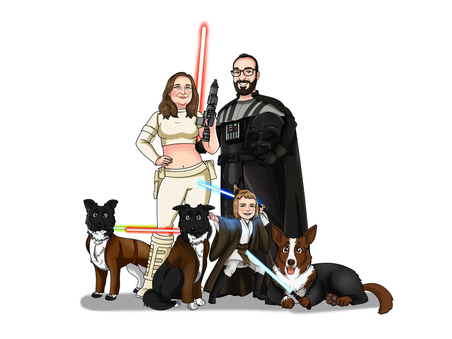 Portrait Personnalisé Devenez un Jedi
