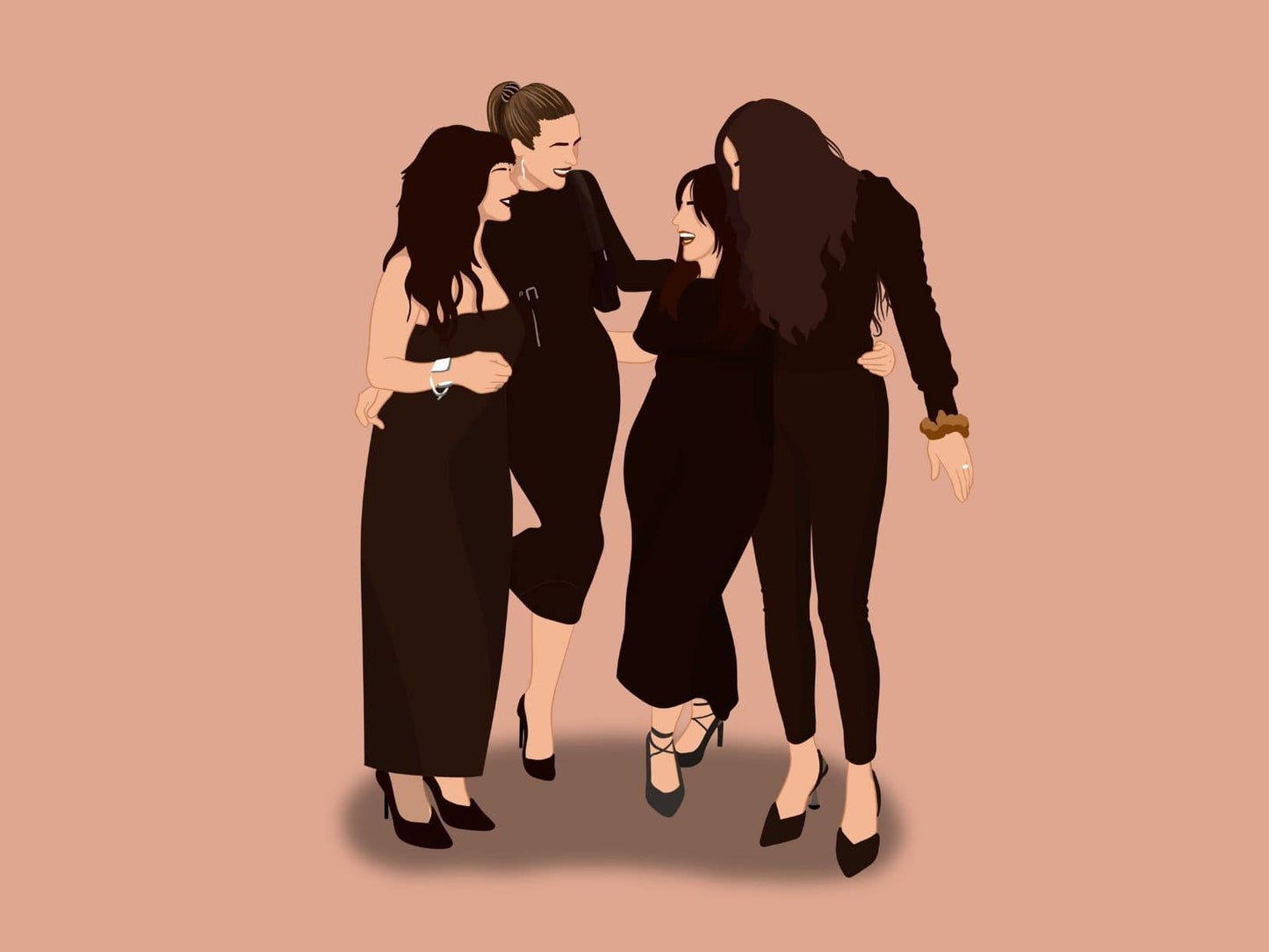 Illustration personnalisée portrait sans visage