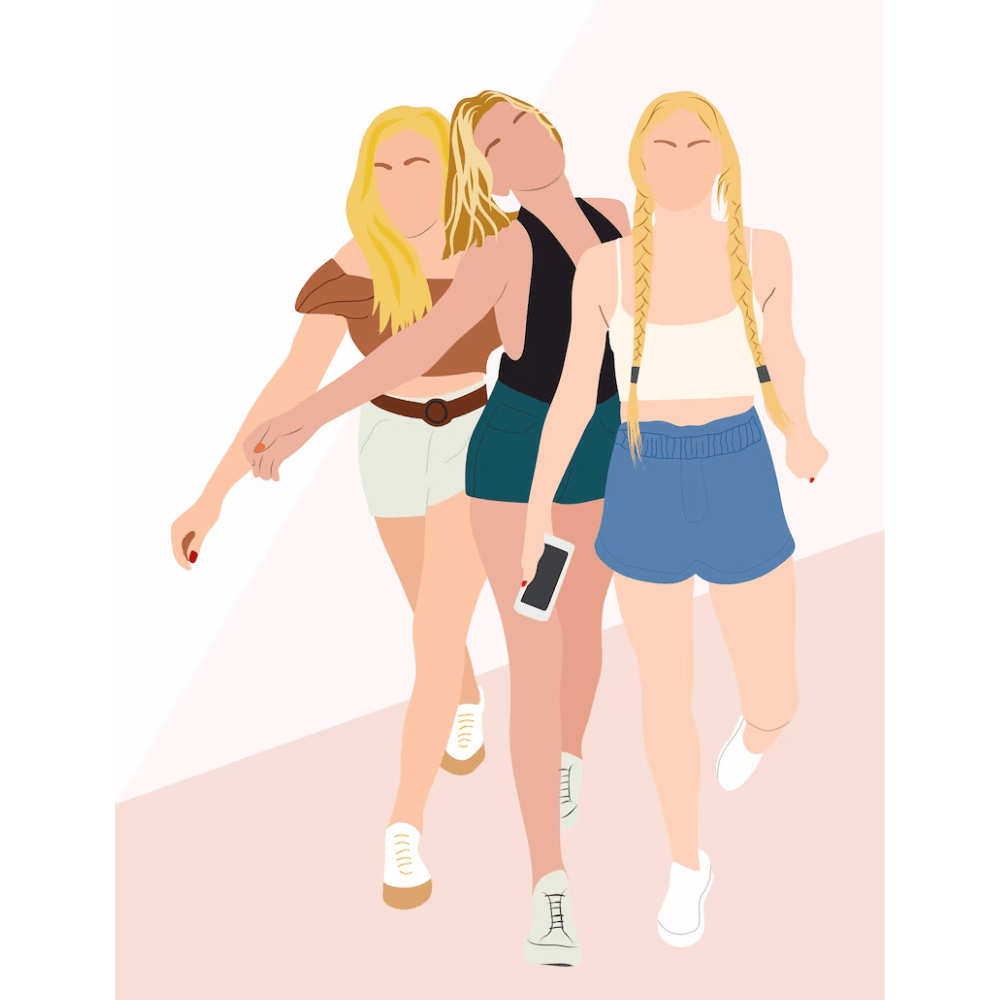 Illustration personnalisée portrait sans visage