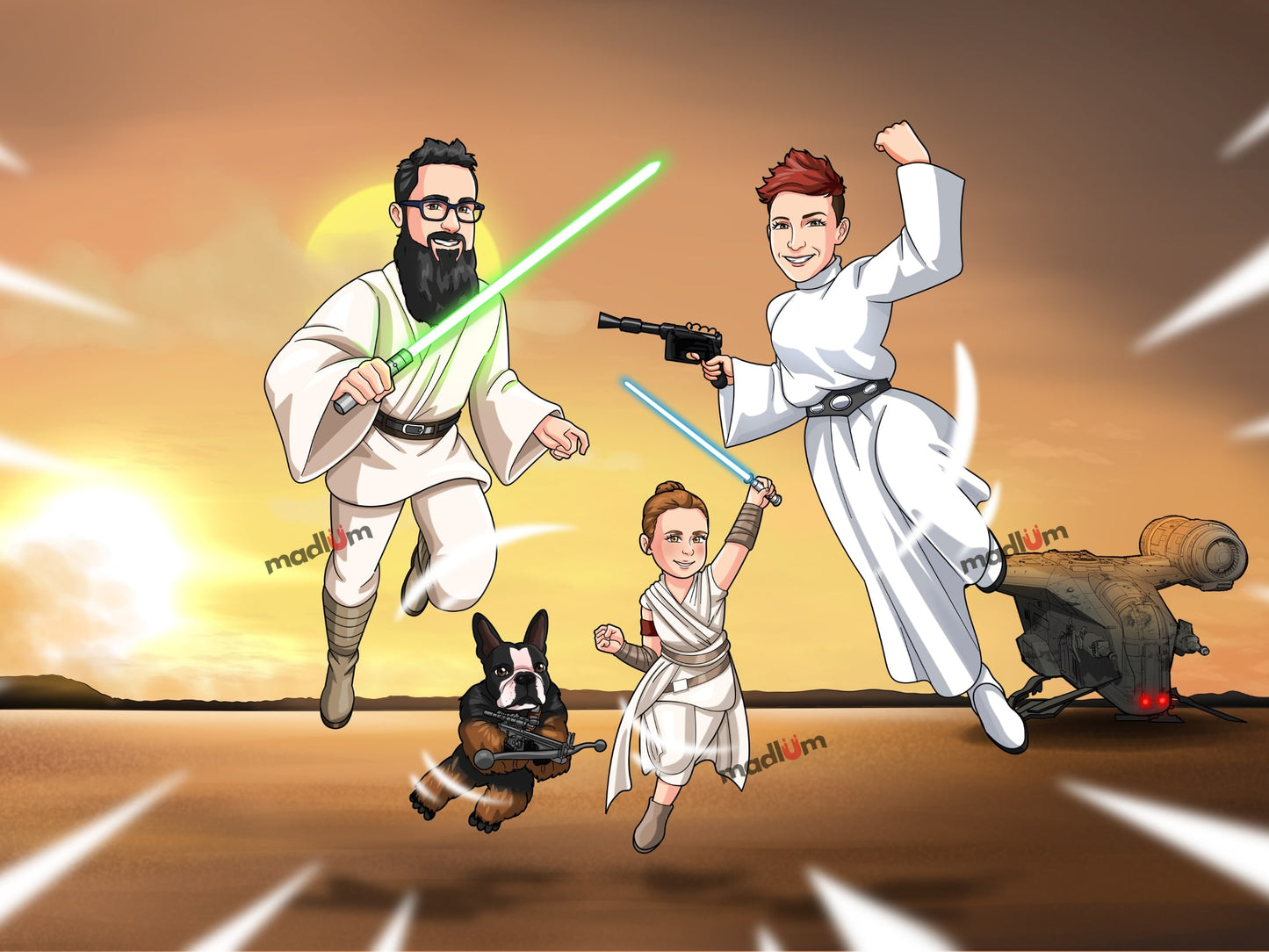 Portrait Personnalisé Devenez un Jedi