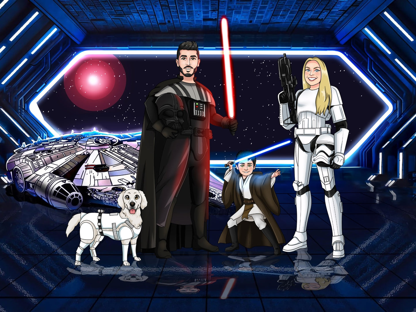 Portrait Personnalisé Devenez un Jedi