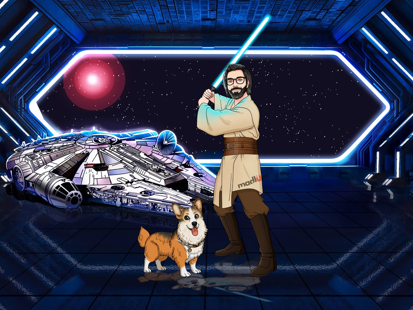 Portrait Personnalisé Devenez un Jedi