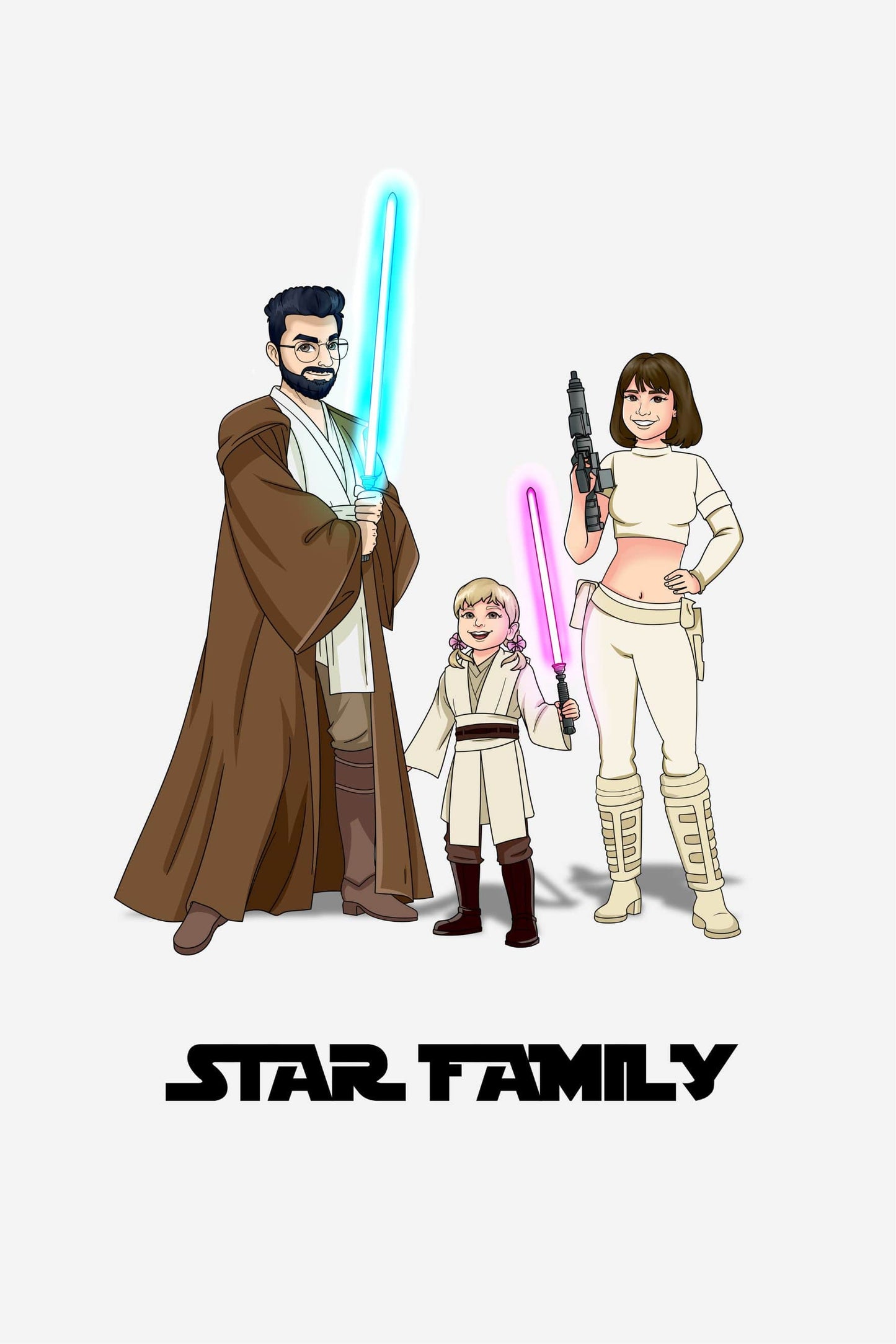 Portrait Personnalisé Devenez un Jedi