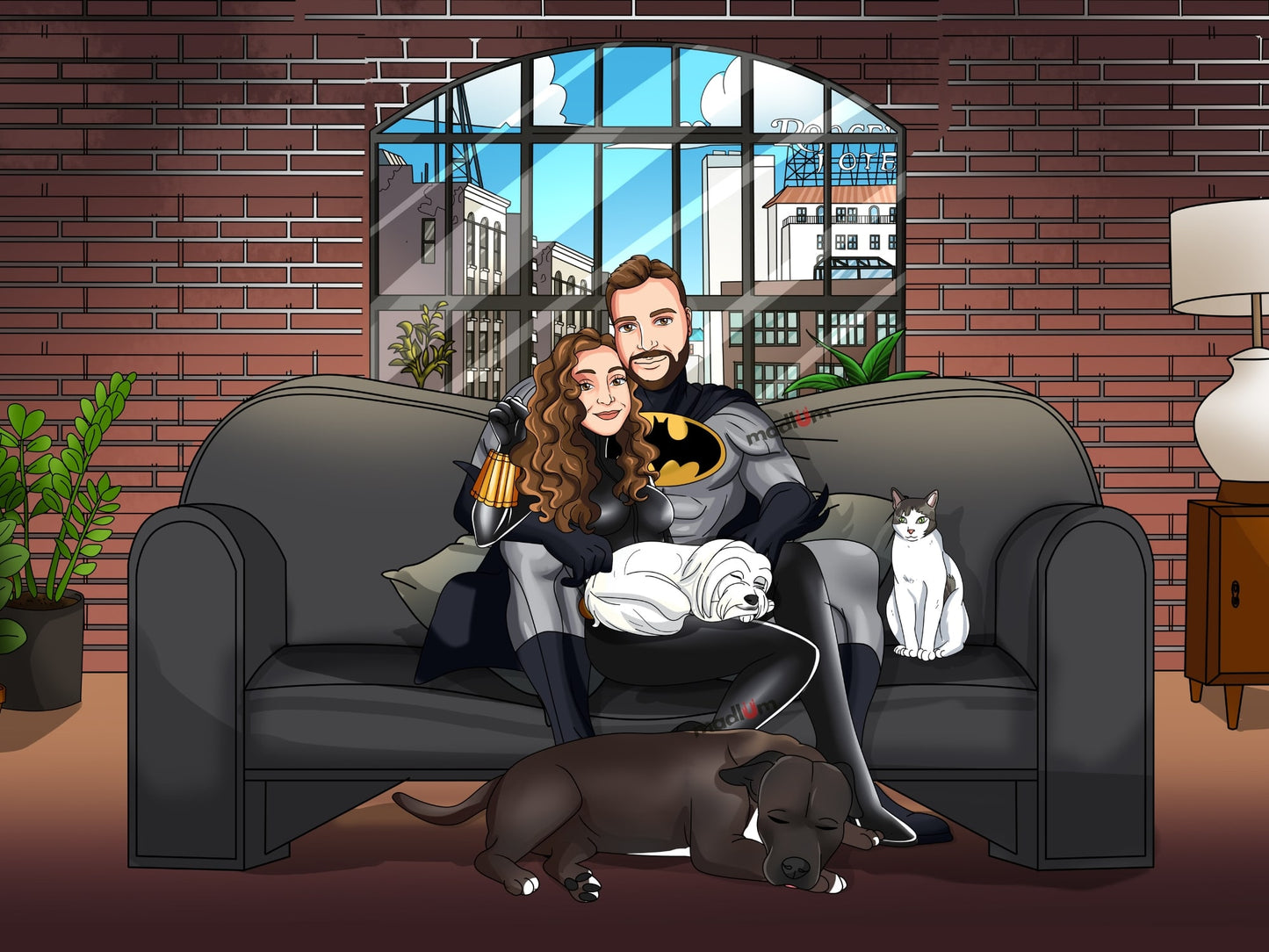 Portrait de couple : transformez-vous en super-héros !