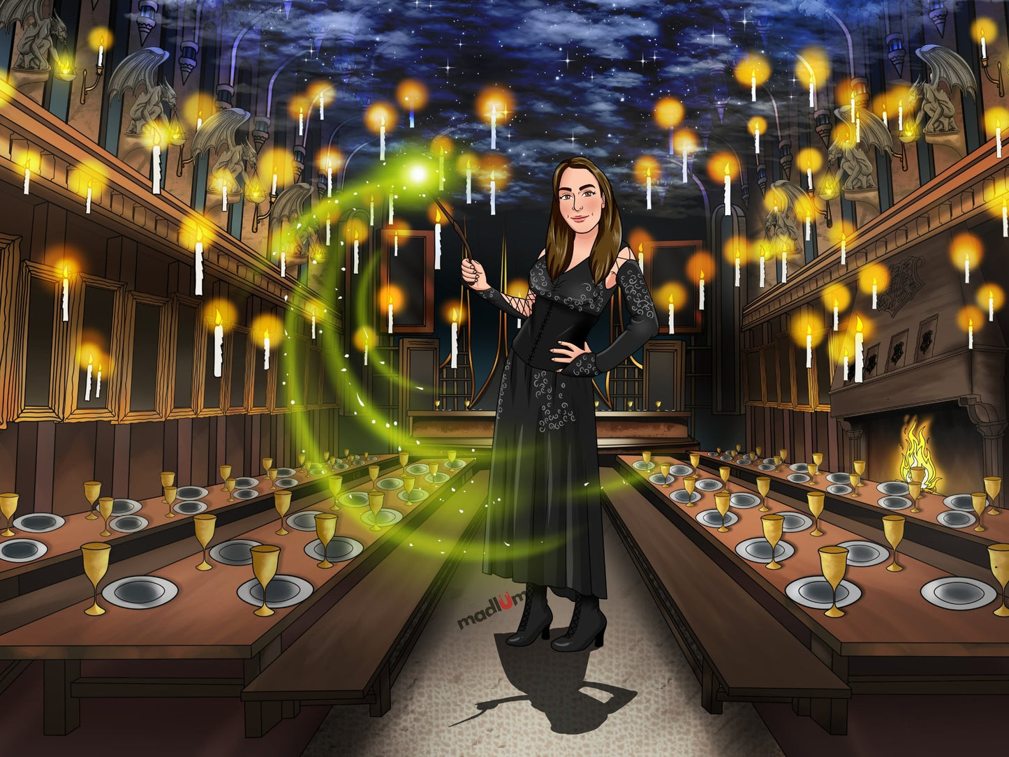 Portrait personnalisé - De Moldus à Sorciers !