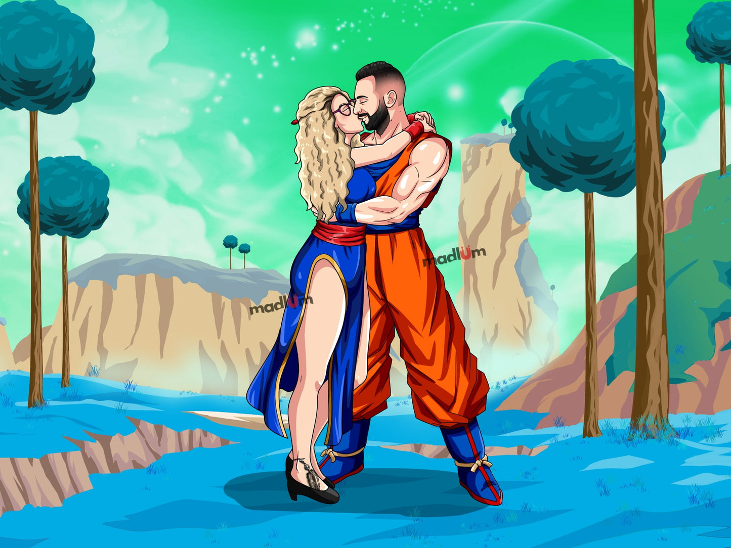 Ritratto Personalizzato: Trasformazione in Super Guerrieri