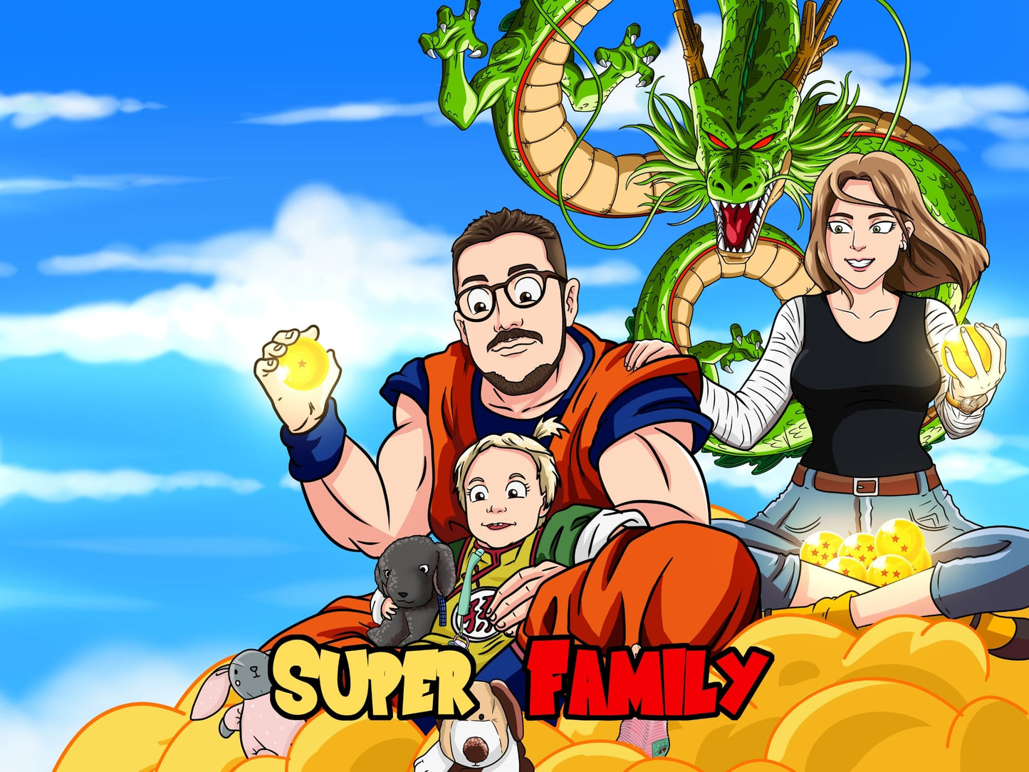 Aangepast Portret Wordt Super Saiyan