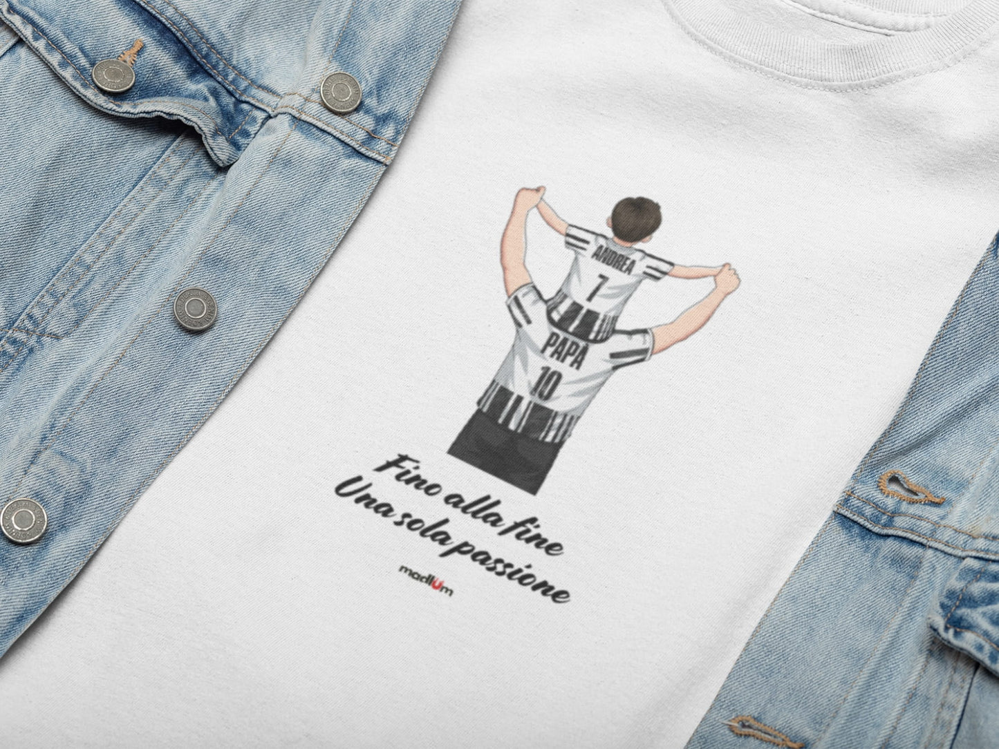 Ritratto su t-shirt/felpa – una sola grande passione