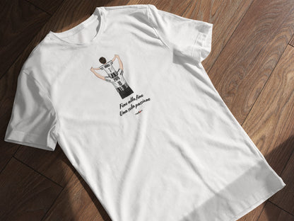 Ritratto su t-shirt/felpa – una sola grande passione