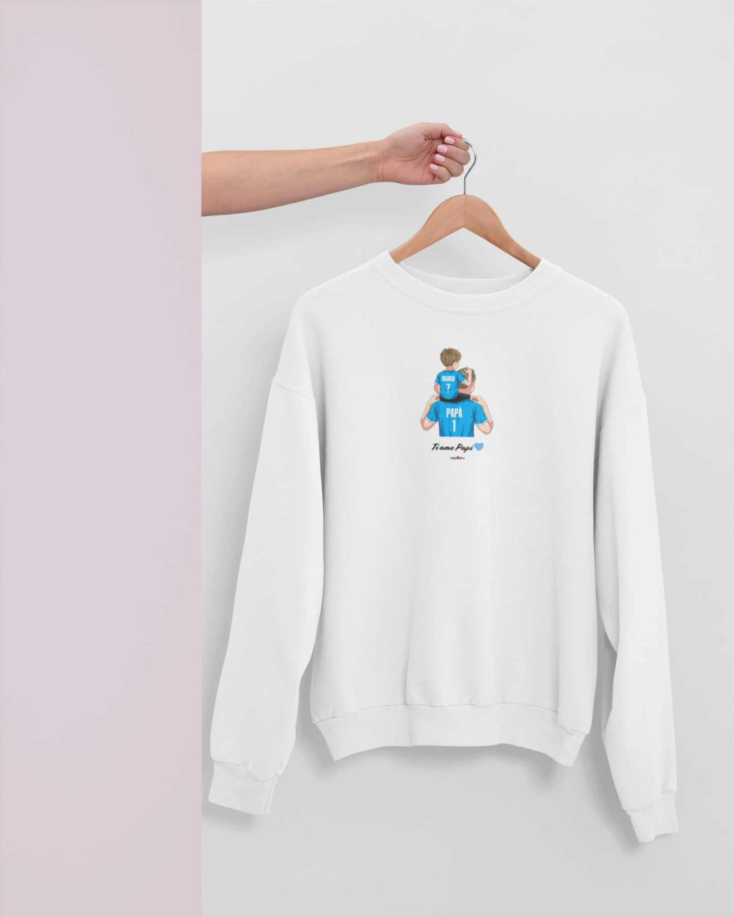 Ritratto su t-shirt/felpa – una sola grande passione