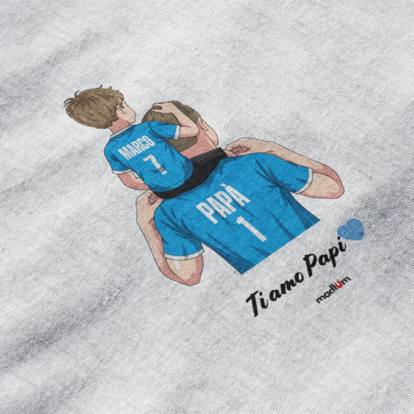 Ritratto su t-shirt/felpa – una sola grande passione