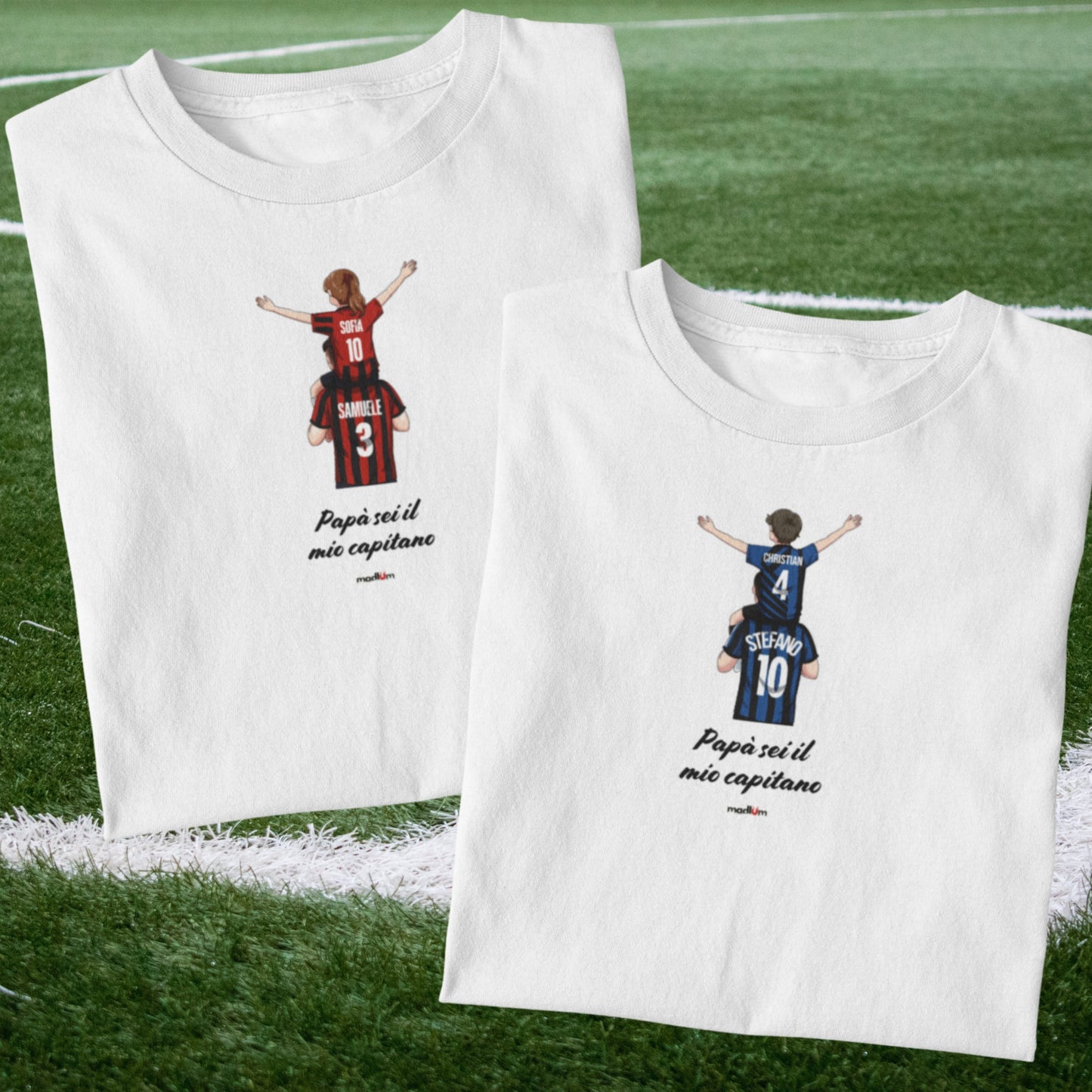 Ritratto su t-shirt/felpa – una sola grande passione