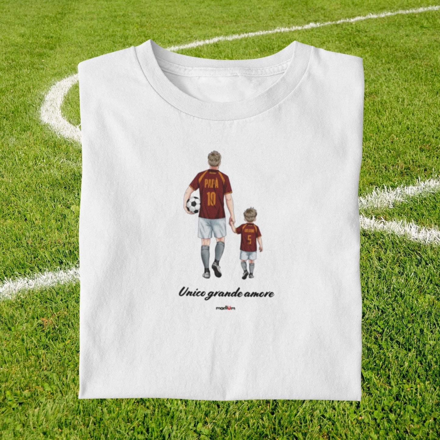 Ritratto su t-shirt/felpa – una sola grande passione