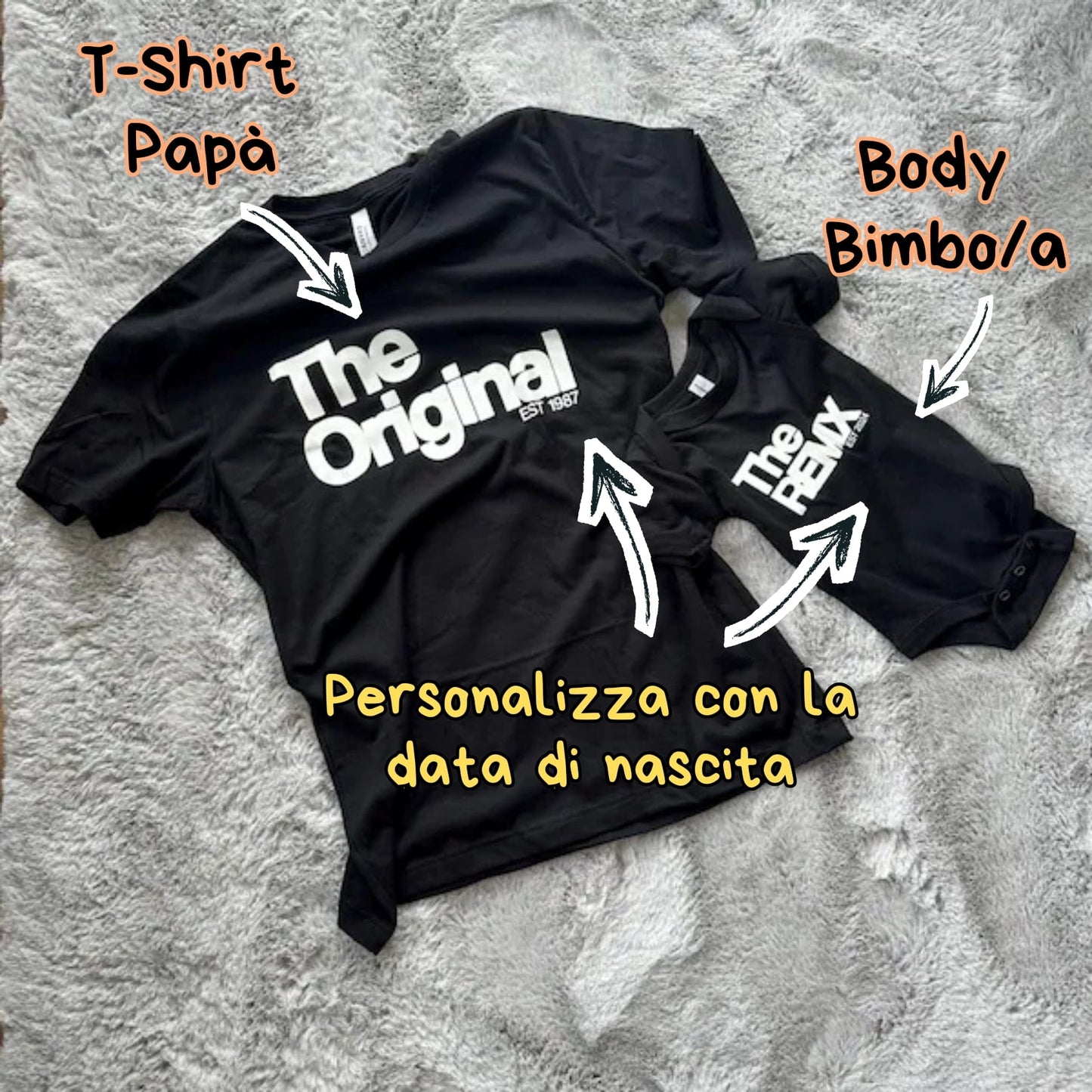Set Coordinato Papà e Figlio | "The Original & The Remix"