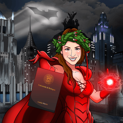 Portrait personnalisé Cadeau de diplôme - Transformez-vous en super-héros !
