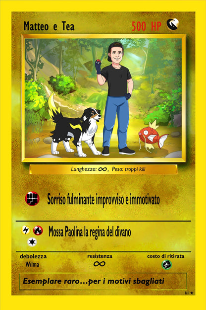 Ritratto Personalizzato: Carta PokeArt Personalizzata