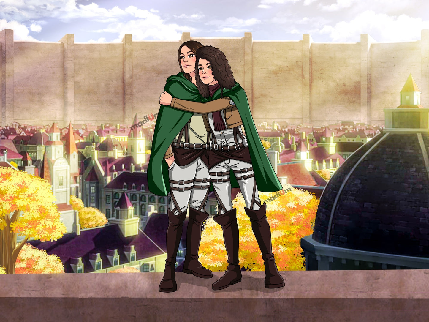 Portrait personnalisé Défenseurs des Murs