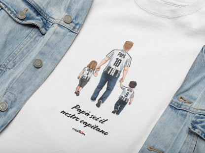 Ritratto su t-shirt/felpa – una sola grande passione