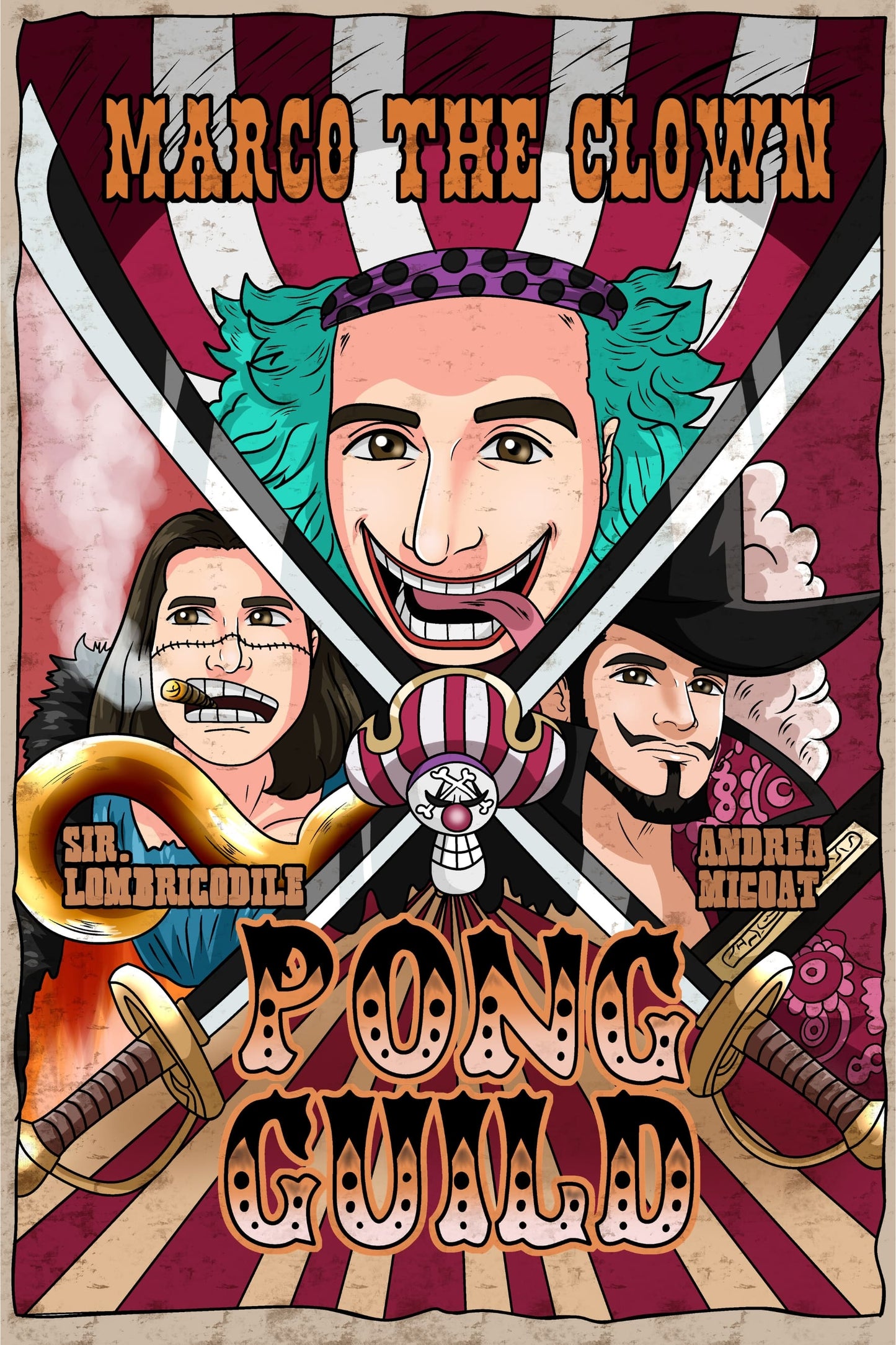 Portrait personnalisé One Piece corps entier