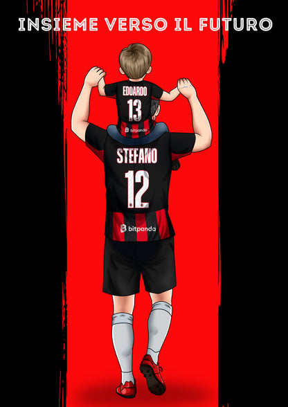Regalo per tifoso: poster personalizzato con la tua squadra del cuore