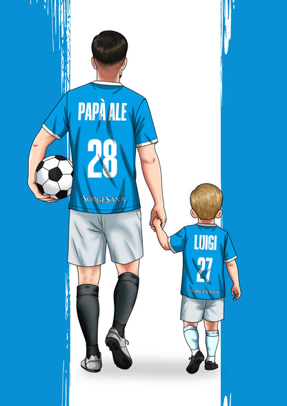 Regalo per tifoso: poster personalizzato con la tua squadra del cuore