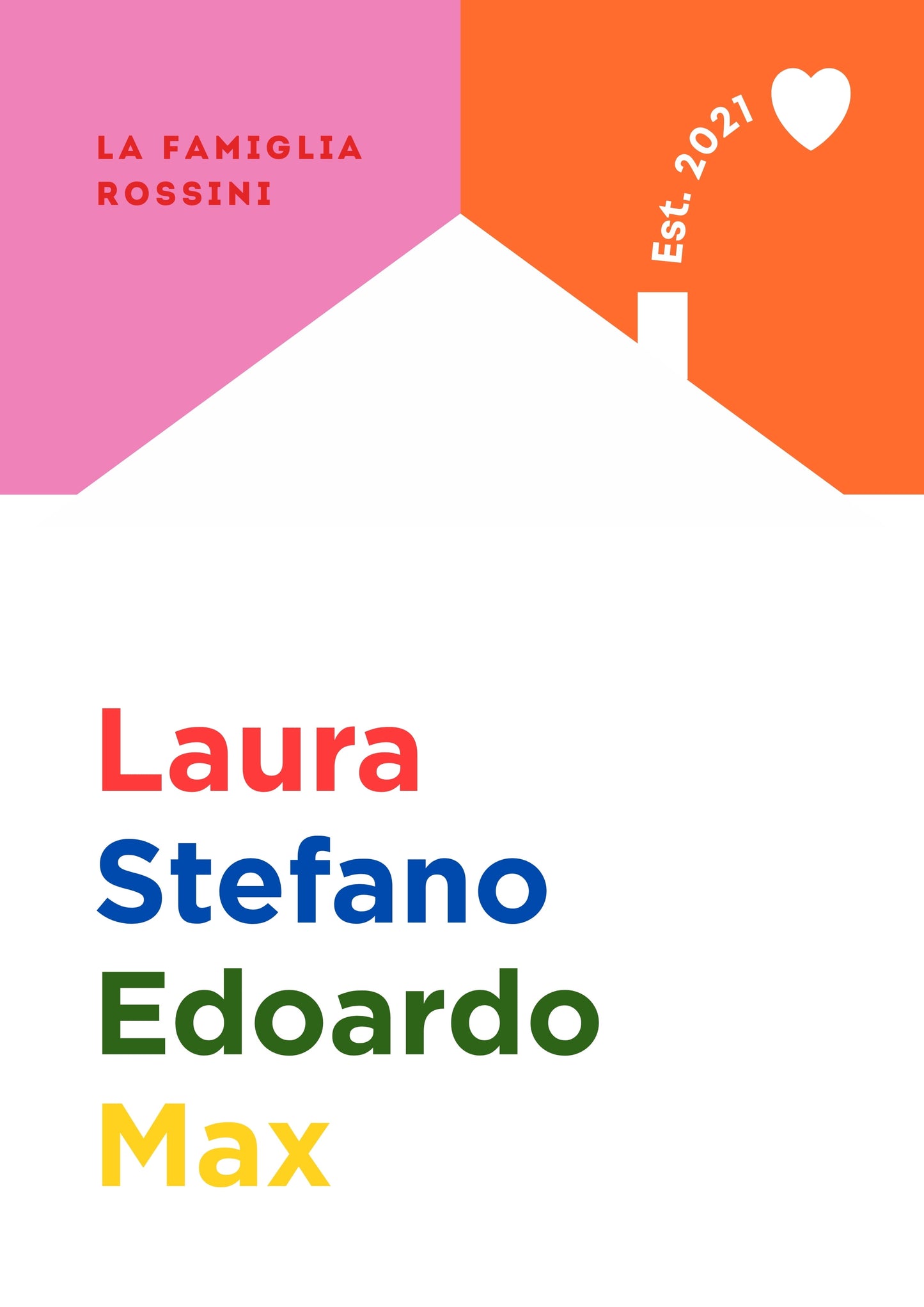 Poster Personalizzato Casa e Famiglia