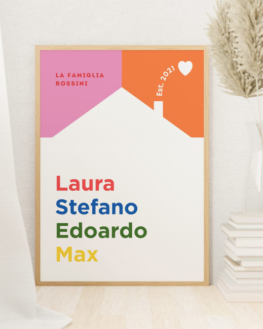 Poster Personalizzato Casa e Famiglia