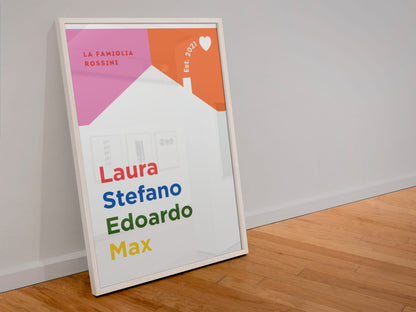 Poster Personalizzato Casa e Famiglia